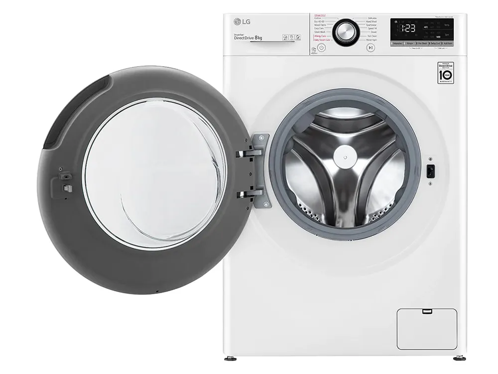 Mașină de spălat LG F4WV308S6U, 8kg, Alb