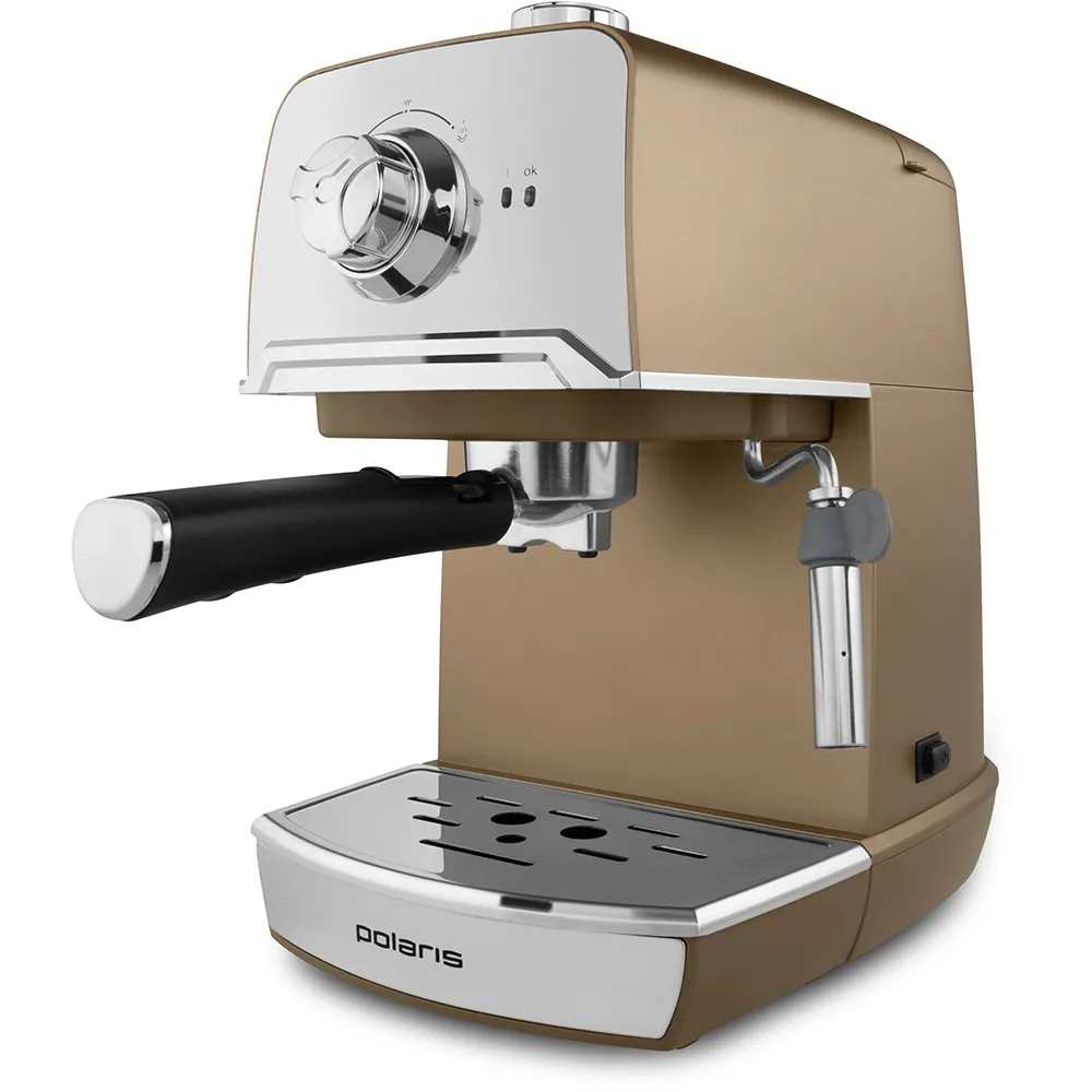 Espressor manual Polaris PCM1529E, 800W, Bej