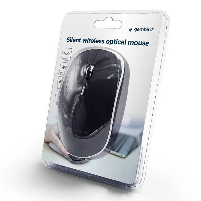 Mouse Wireless Gembird MUSW-4BS-01, Negru
