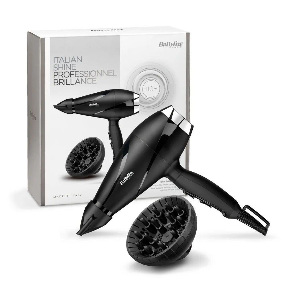 Фен BaByliss Shine Pro 6713DE, 2200 Вт, Чёрный