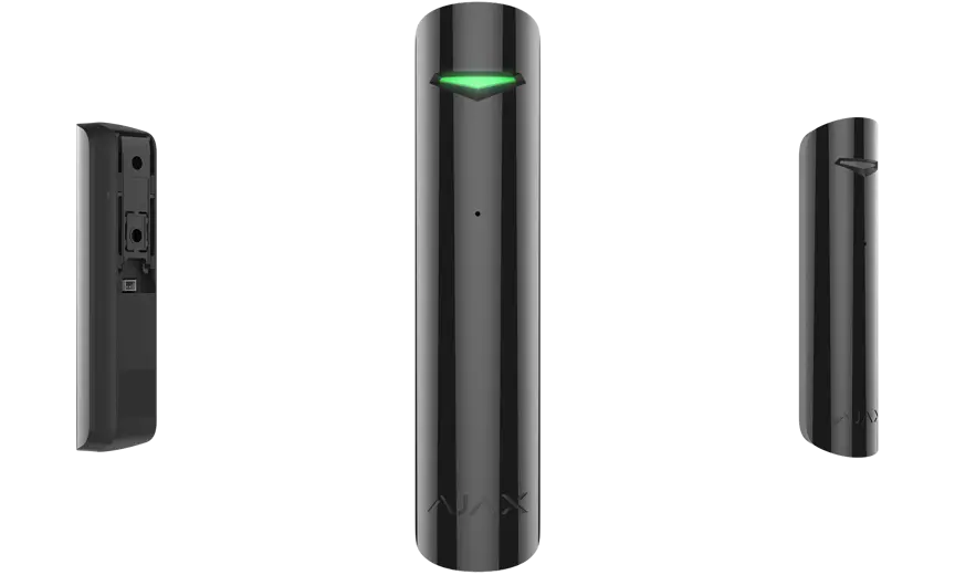 Detector de spargere Ajax GlassProtect, Negru