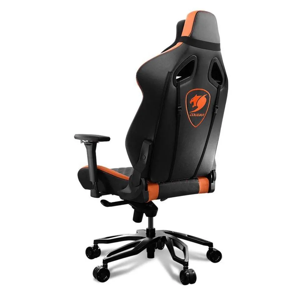 Scaun Gaming Cougar Armor Titan Pro, PVC Piele, Negru/Portocaliu