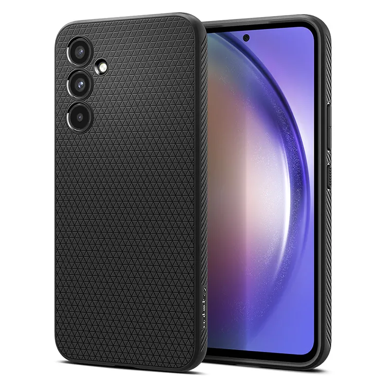 Чехол Spigen Samsung A54, Liquid Air, Матовый Черный