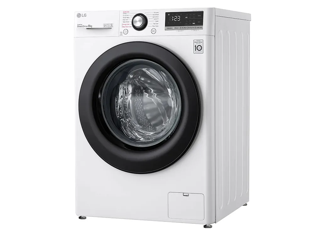 Mașină de spălat LG F4WV308S6U, 8kg, Alb