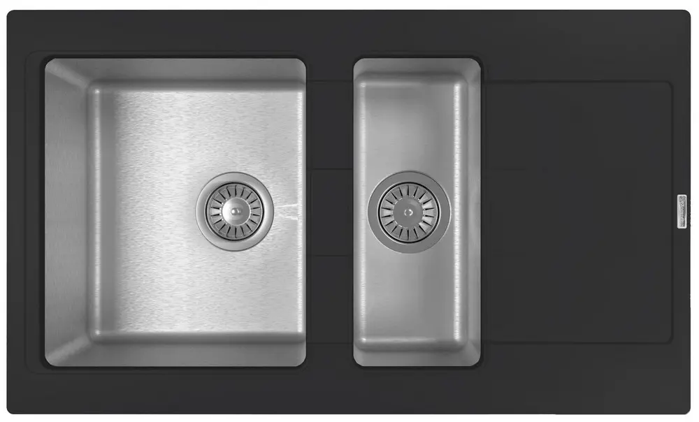 Кухонная мойка из кварца/нержав. Florentina-COMBI 860K Antracit