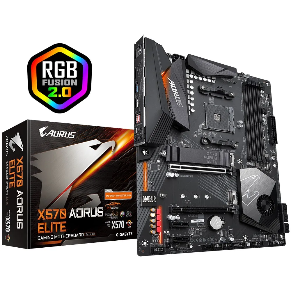 Материнская плата Gigabyte X570 AORUS ELITE, AM4, AMD X570, ATX