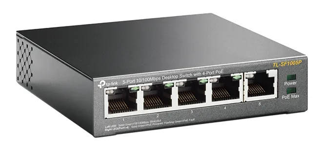 Comutator PoE TP-LINK TL-SF1005P, 4x IEEE 802.3af/at