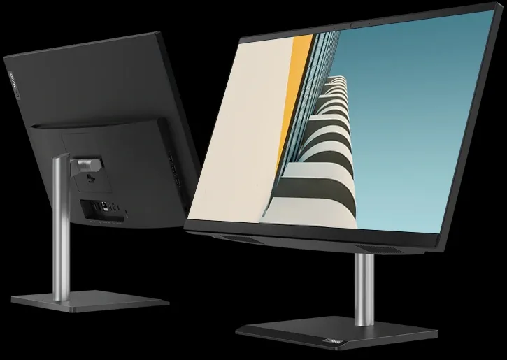 Computer All-in-One Lenovo 11FKA015RU, 23,8", Intel Core i7-10700T, 16GB/512GB, Fără SO, Negru