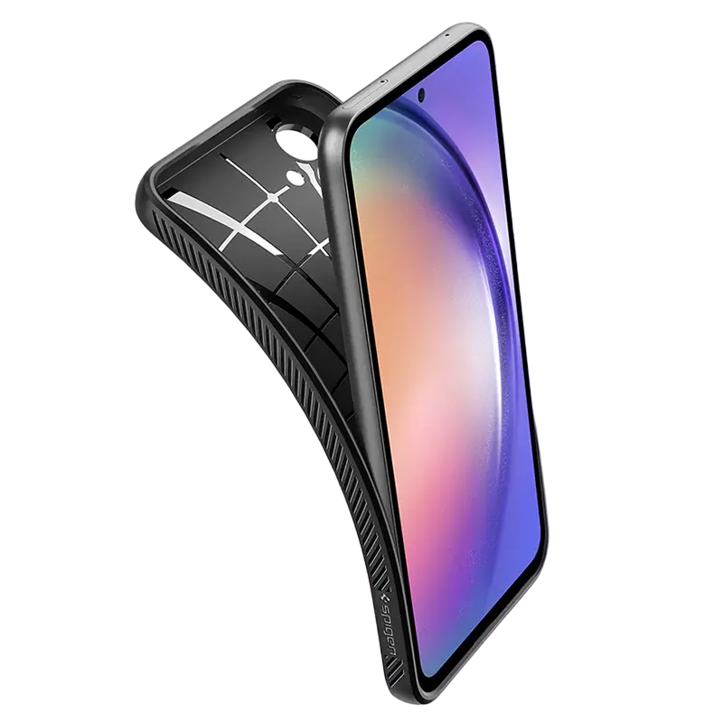 Чехол Spigen Samsung A54, Liquid Air, Матовый Черный