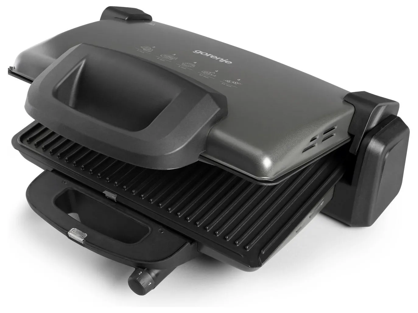 Grătar electric Gorenje CONTACT GRILL KR1800SDP, 1800W, Negru