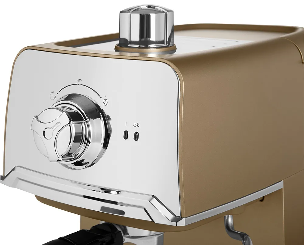 Espressor manual Polaris PCM1529E, 800W, Bej