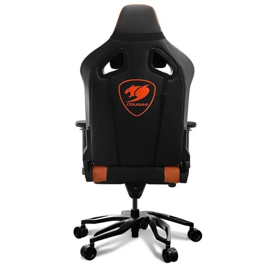 Scaun Gaming Cougar Armor Titan Pro, PVC Piele, Negru/Portocaliu