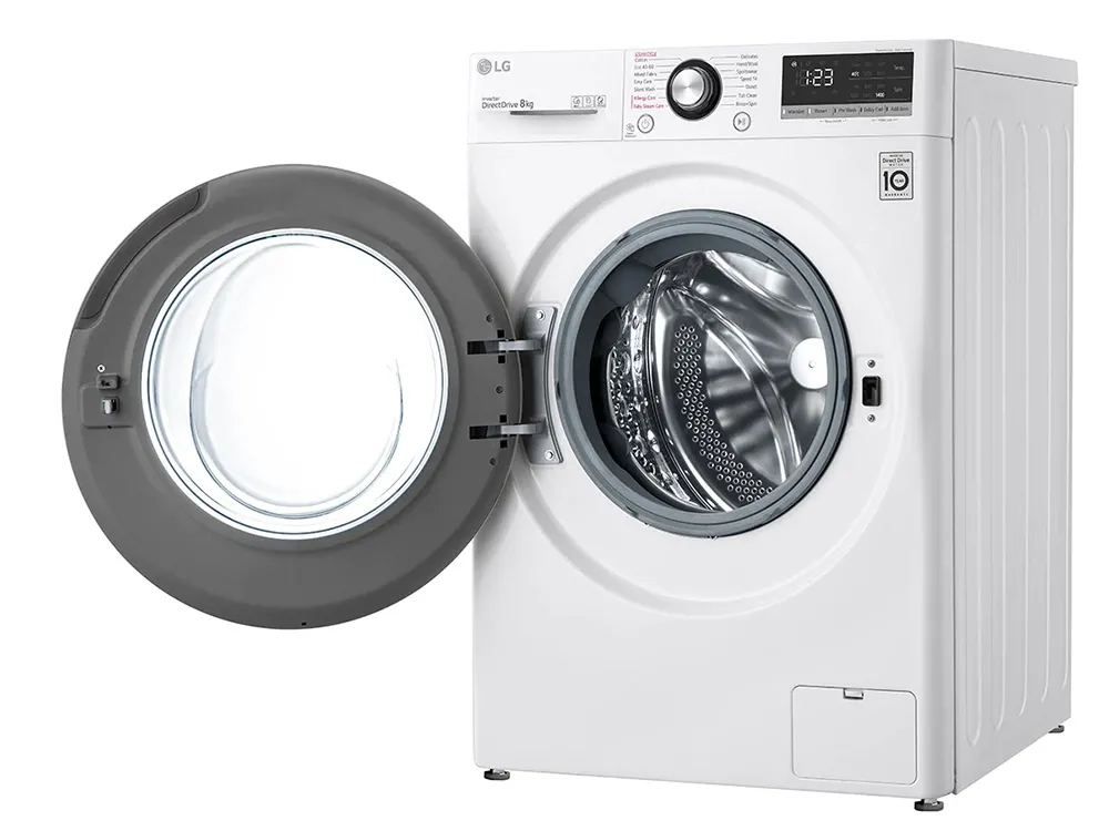 Mașină de spălat LG F4WV308S6U, 8kg, Alb
