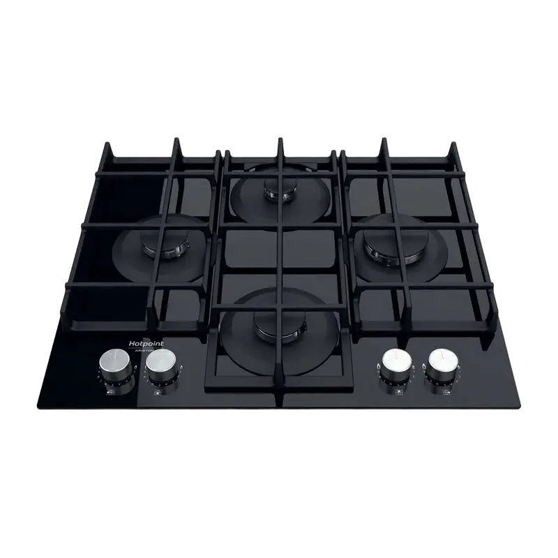 Газовая варочная панель Hotpoint-Ariston HAGS 61F/BK, Чёрный