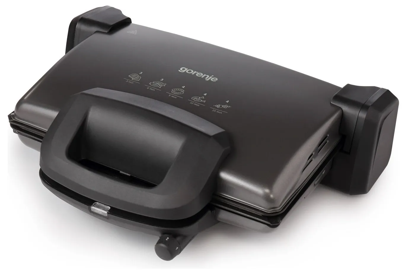 Grătar electric Gorenje CONTACT GRILL KR1800SDP, 1800W, Negru