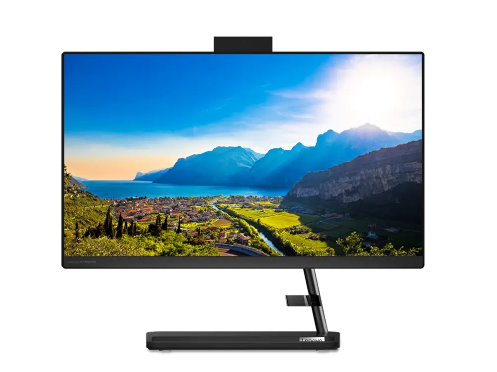 Computer All-in-One Lenovo IdeaCentre 3 22ITL6, 21,5", Intel Pentium Gold 7505, 4GB/256GB, Windows 11 Home, Negru